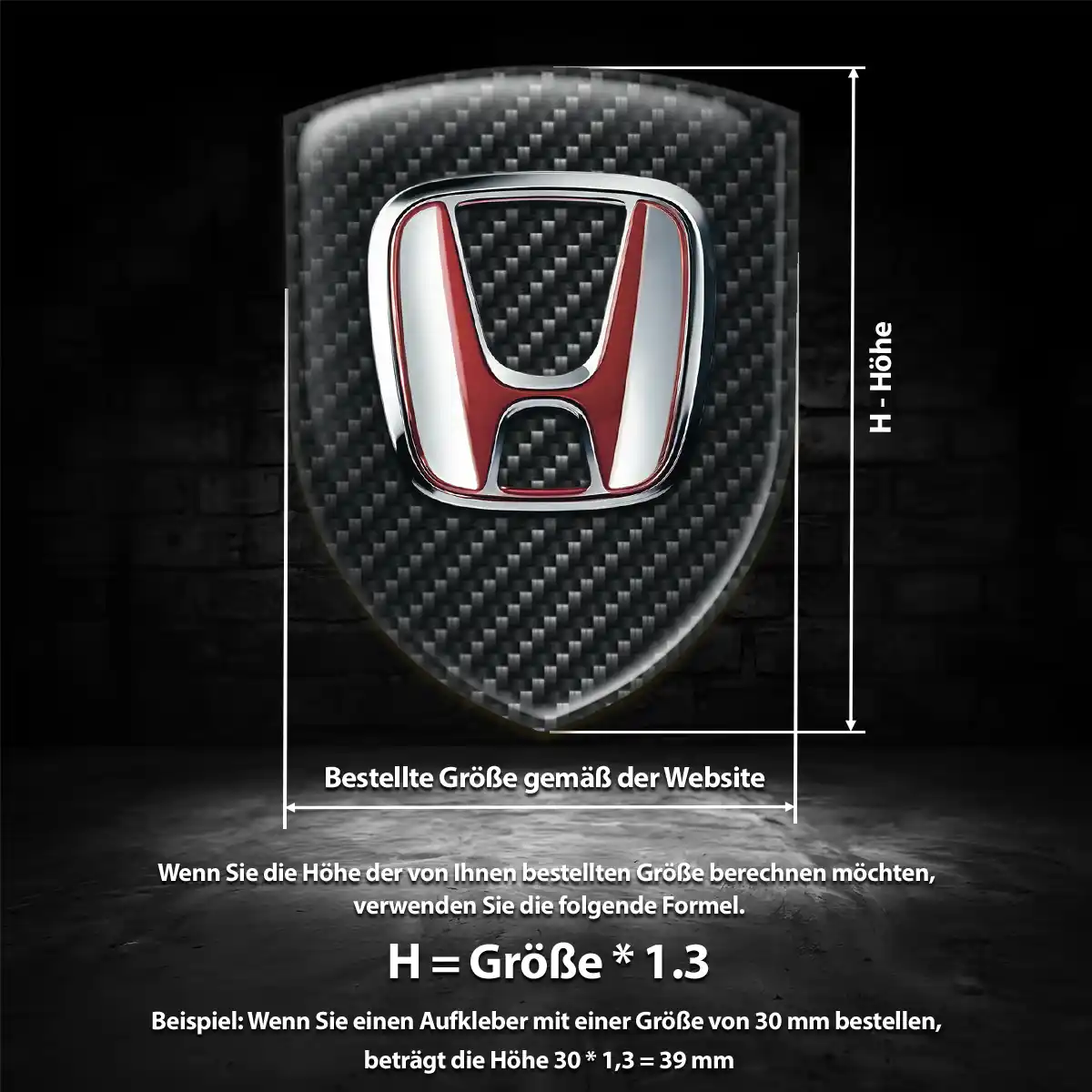 Honda Silikon Aufkleber Embleme Auto Stilvolles Design