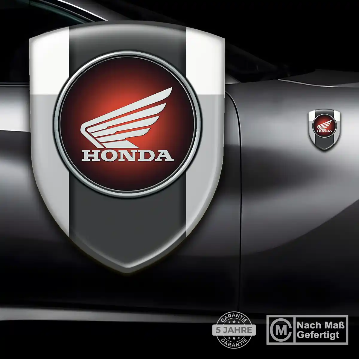 Honda Silikon Aufkleber Wappen Auto Edles Design