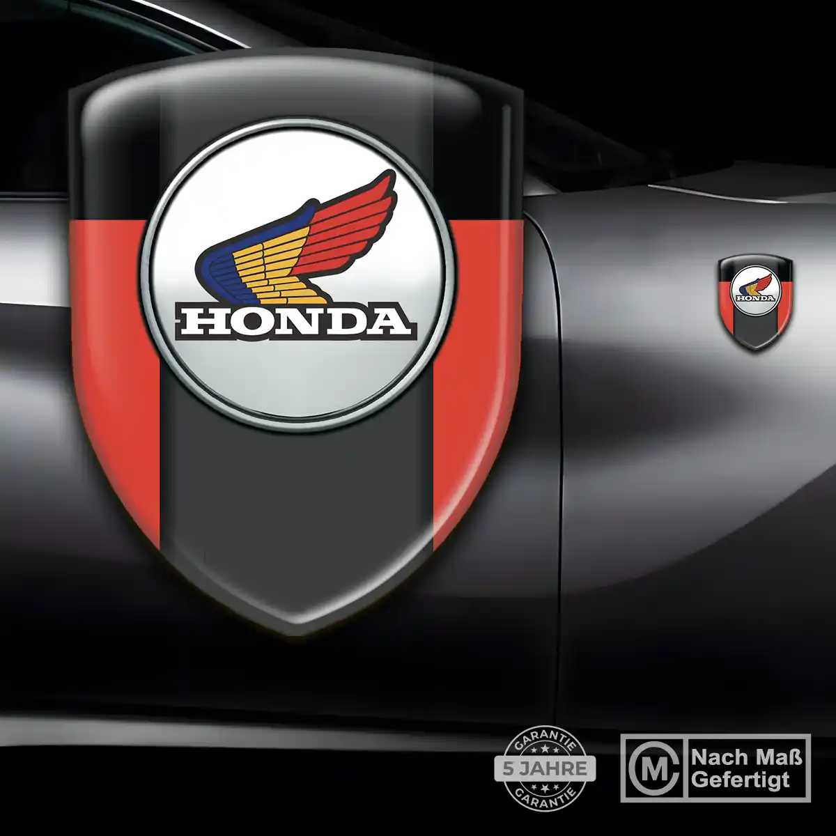 Honda Silikon Aufkleber Wappen Auto Premium-Edition