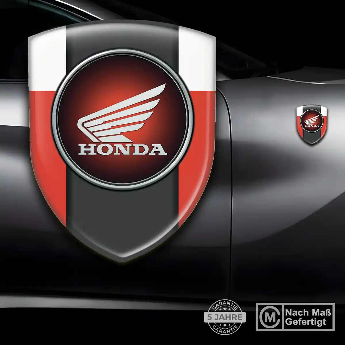 Honda Silikon Aufkleber Wappen Edles Design