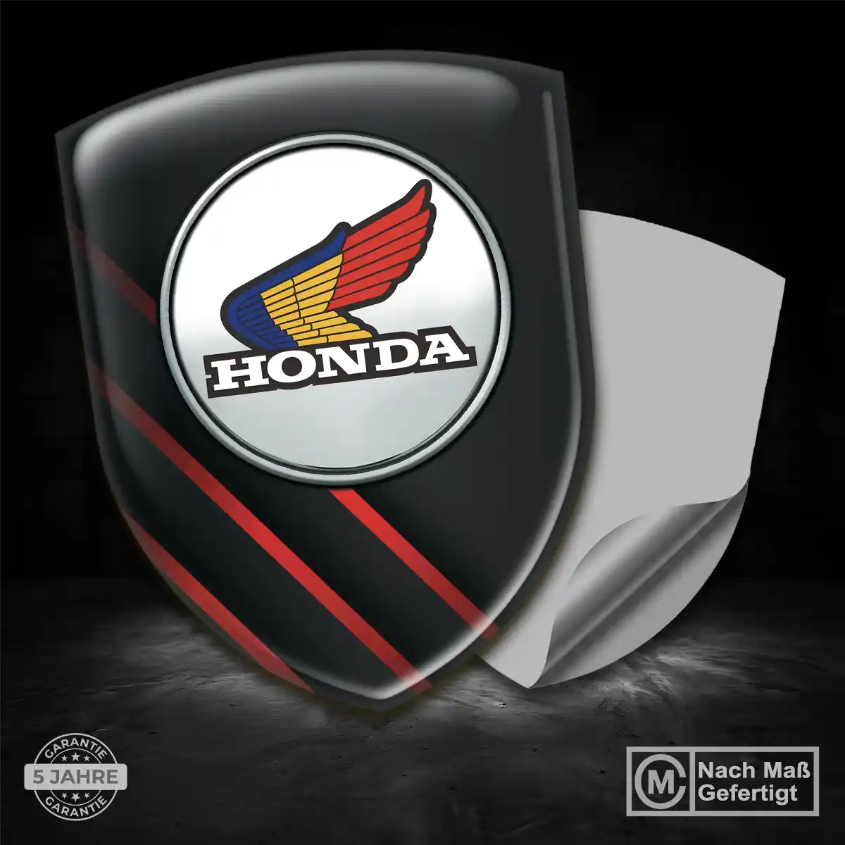 Honda Silikon Aufkleber Wappen Elegantes Design