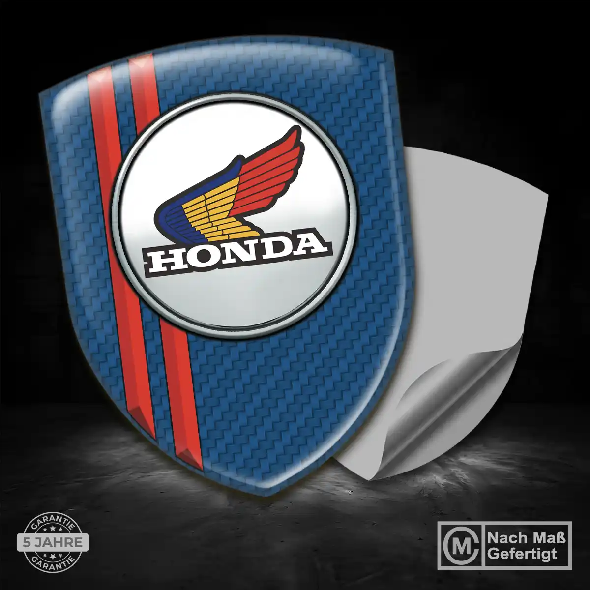 Honda Silikon Aufkleber Wappen Limitierte Auflage