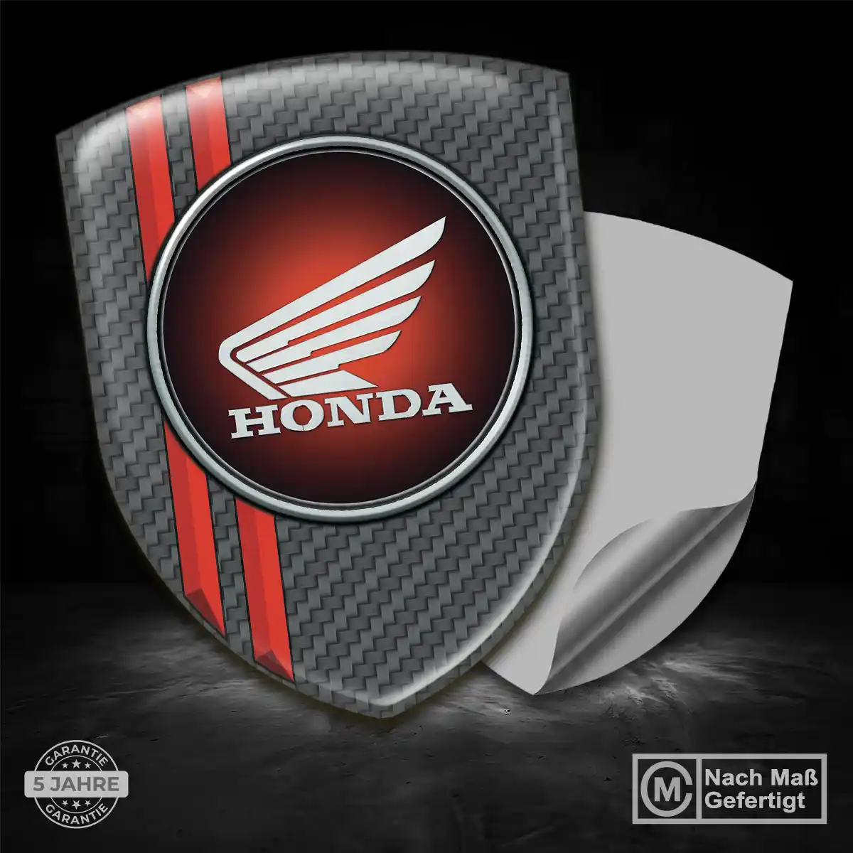 Honda Wappen Aufkleber Auto Luxus-Edition