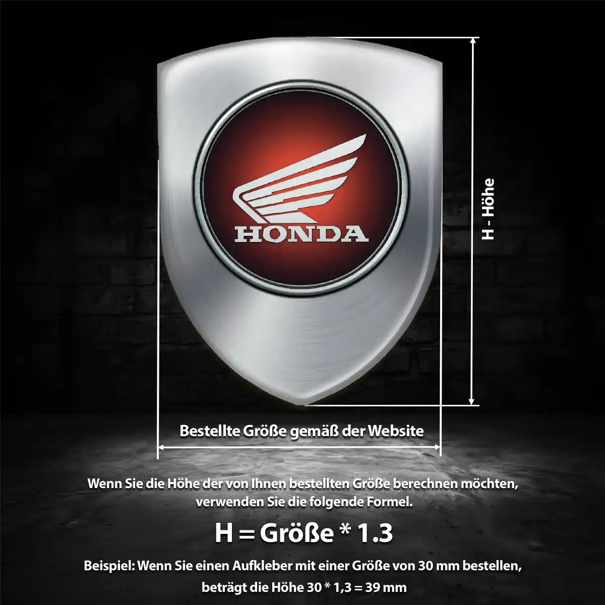 Honda Wappen Aufkleber Auto Tuningfahrzeug
