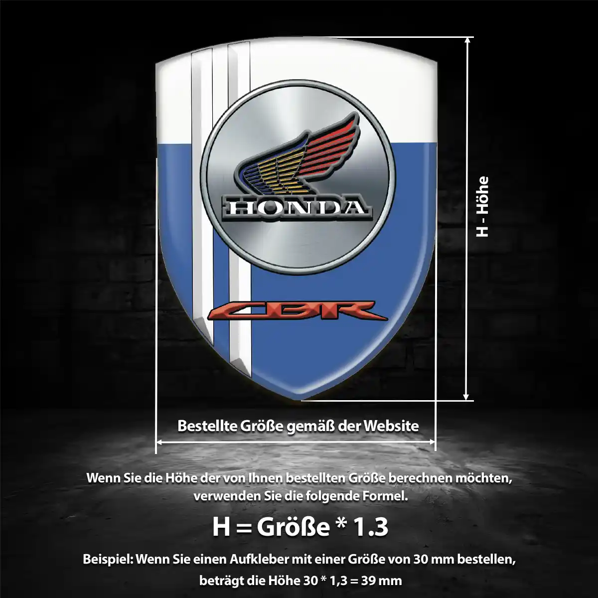 Honda Wappen Aufkleber Emblem Auto Hohe Qualität