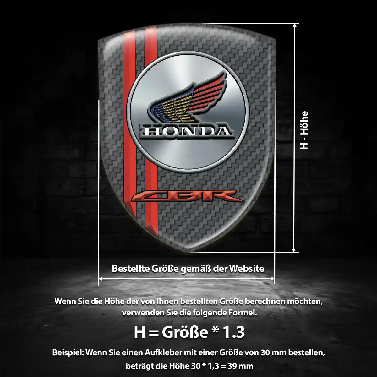 Honda Wappen Aufkleber Emblem Auto Limitierte Auflage