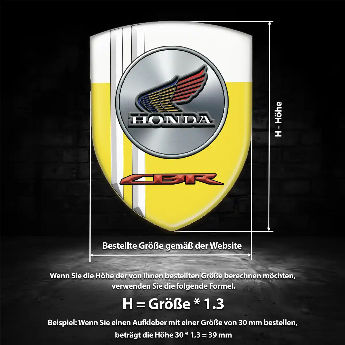Honda Wappen Aufkleber Emblem Auto Luxus-Edition
