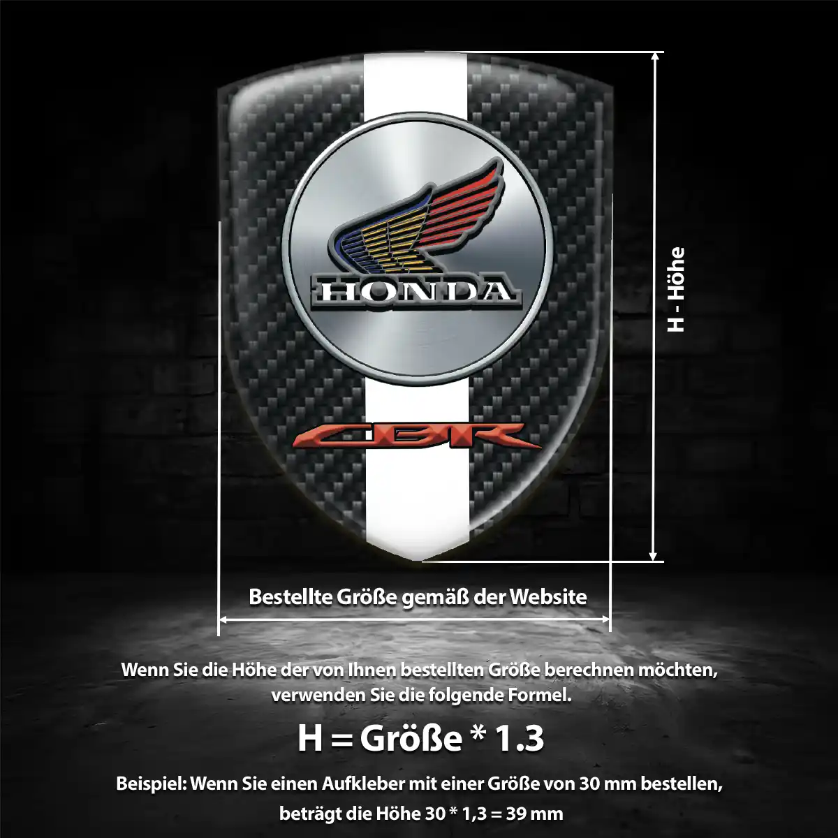 Honda Wappen Aufkleber Emblem Auto Stilvolles Design