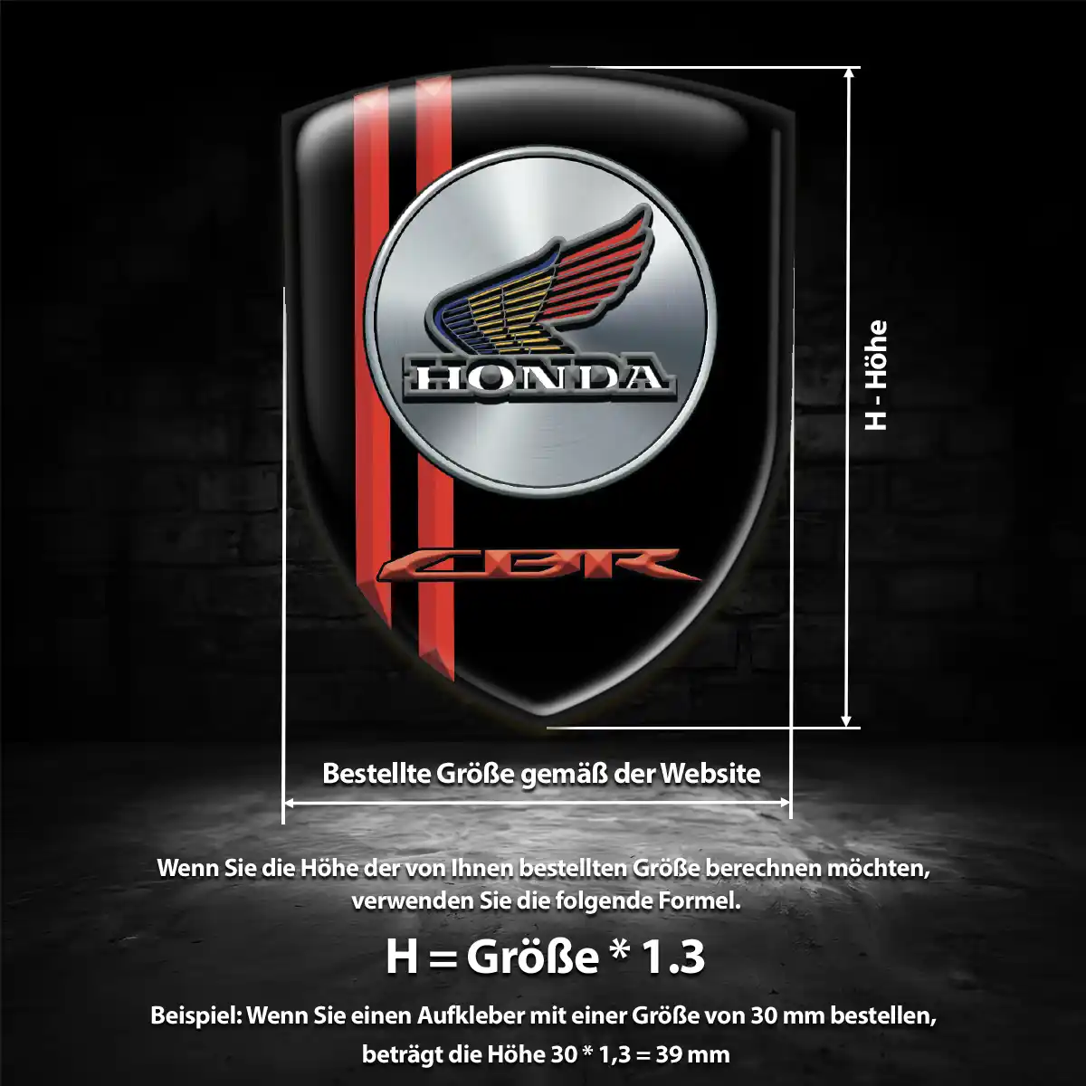 Honda Wappen Aufkleber Emblem Auto Tuningfahrzeug