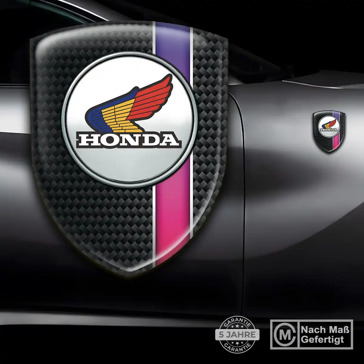 Honda Wappen Aufkleber Emblem Interieurdesign