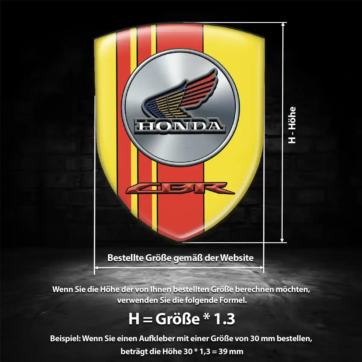 Honda Wappen Aufkleber Emblem Markenedition