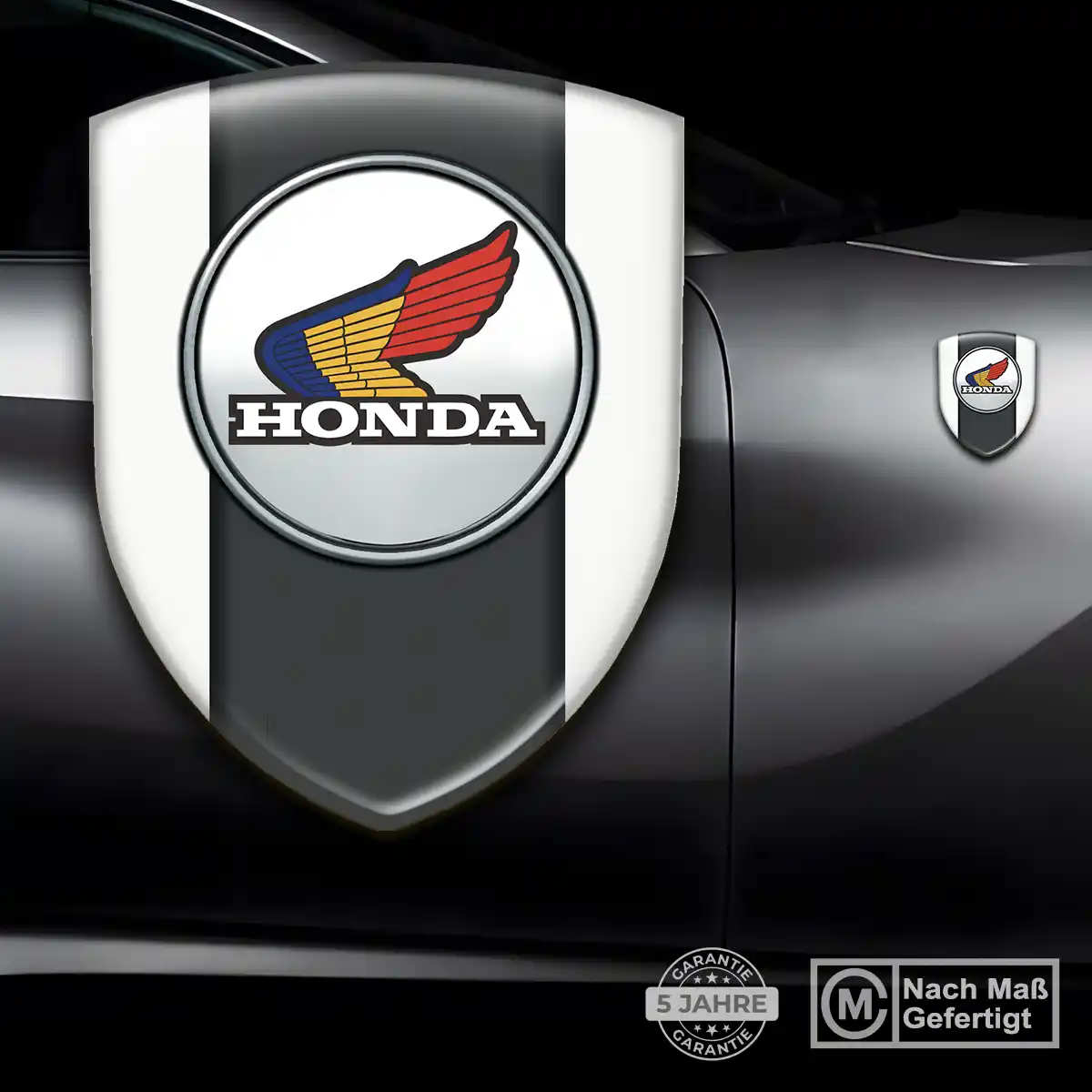 Honda Wappen Aufkleber Emblem Premium-Edition