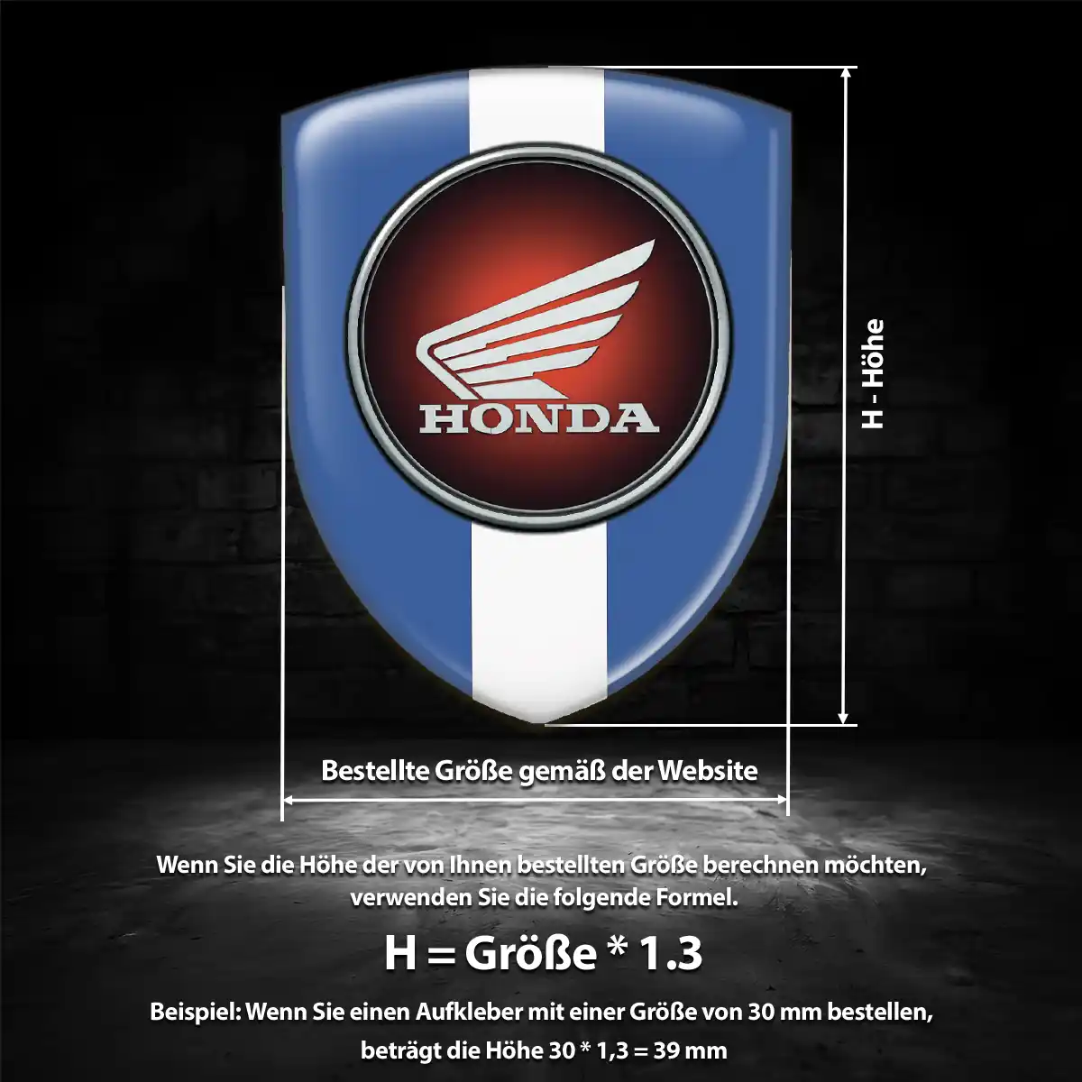 Honda Wappen Emblem Anspruchsvolles Design