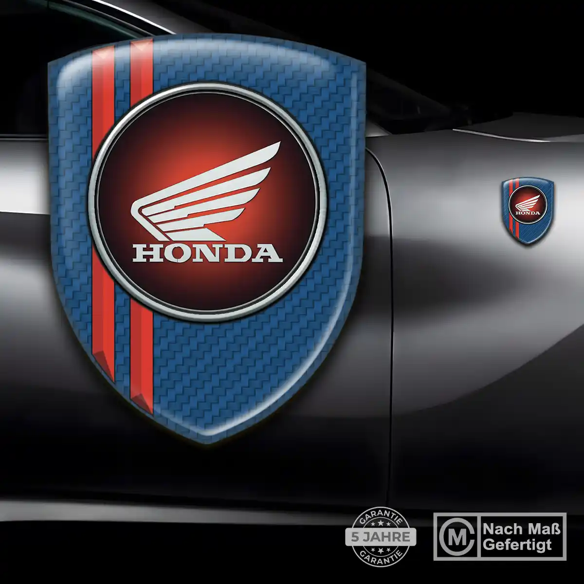 Honda Wappen Emblem Aufkleber Auto Hochwertiges Harz
