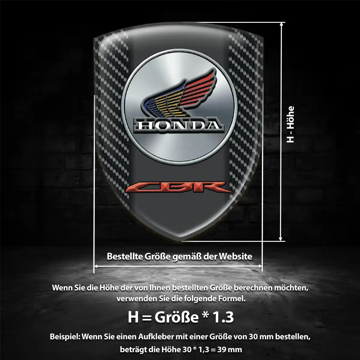 Honda Wappen Emblem Aufkleber Auto Modernes Design