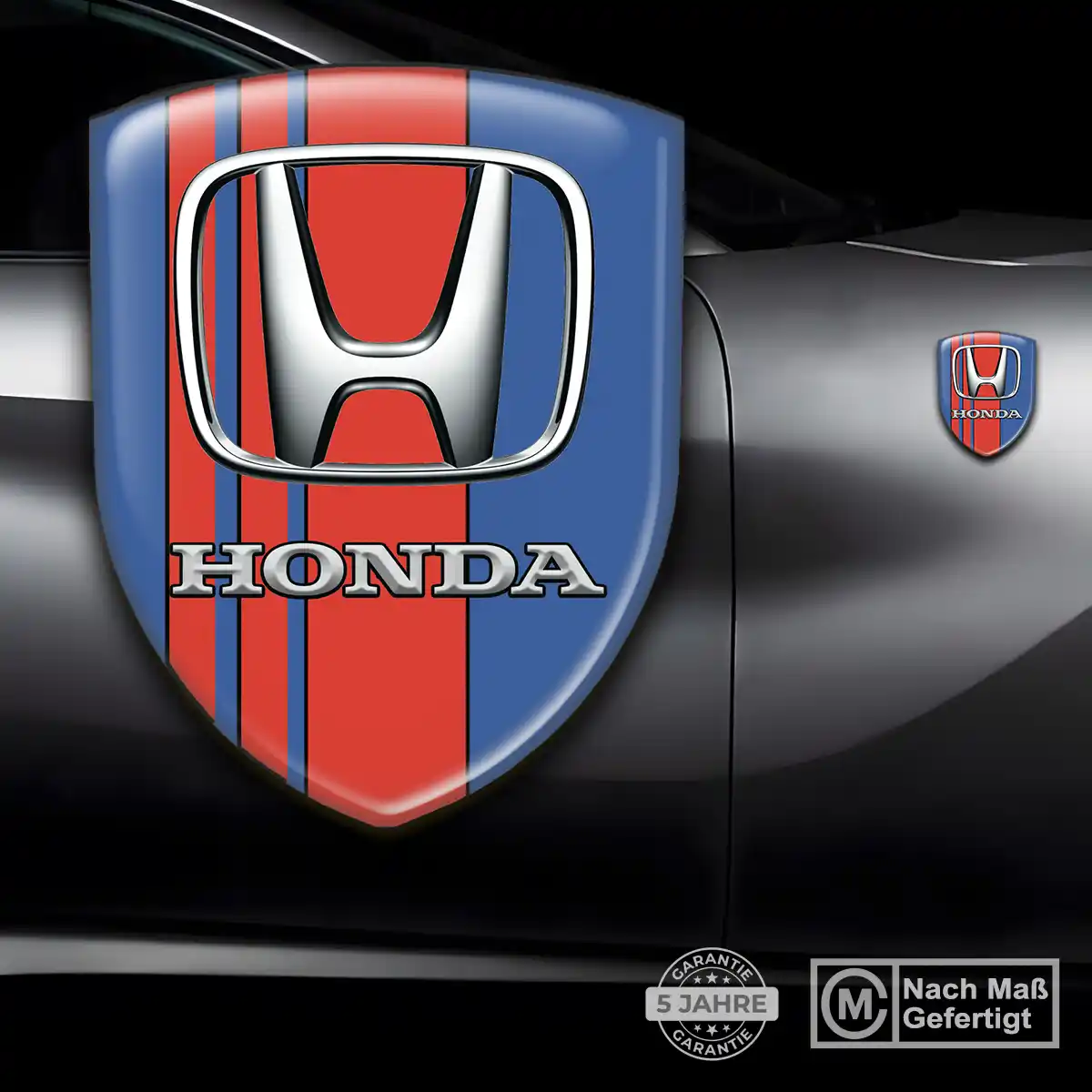 Honda Wappen Emblem Aufkleber Hochwertiges Harz