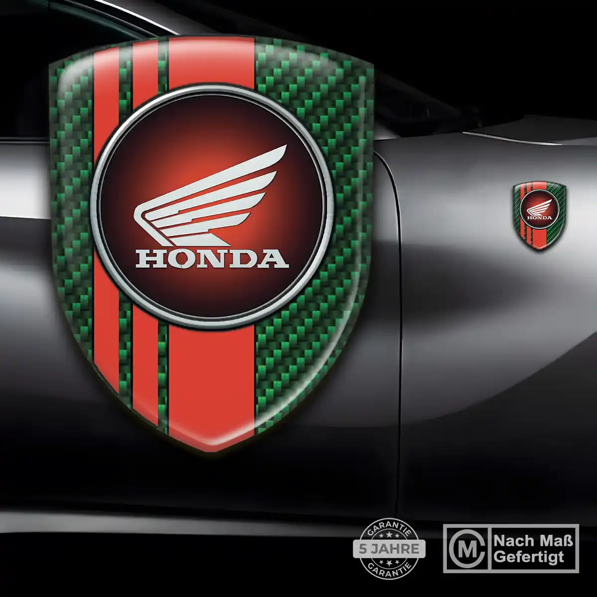 Honda Wappen Emblem Aufkleber Premium-Edition