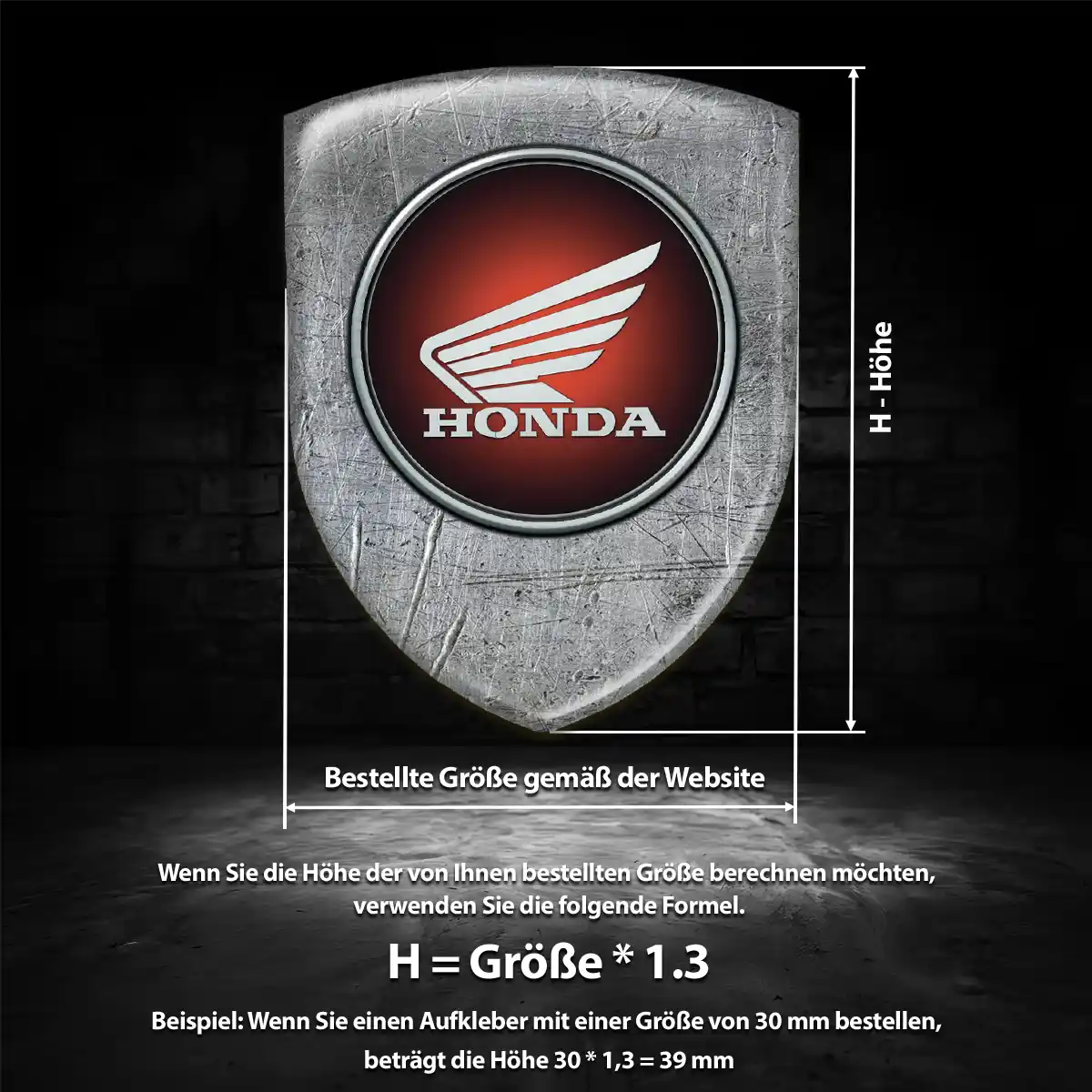 Honda Wappen Emblem Auto Hohe Qualität