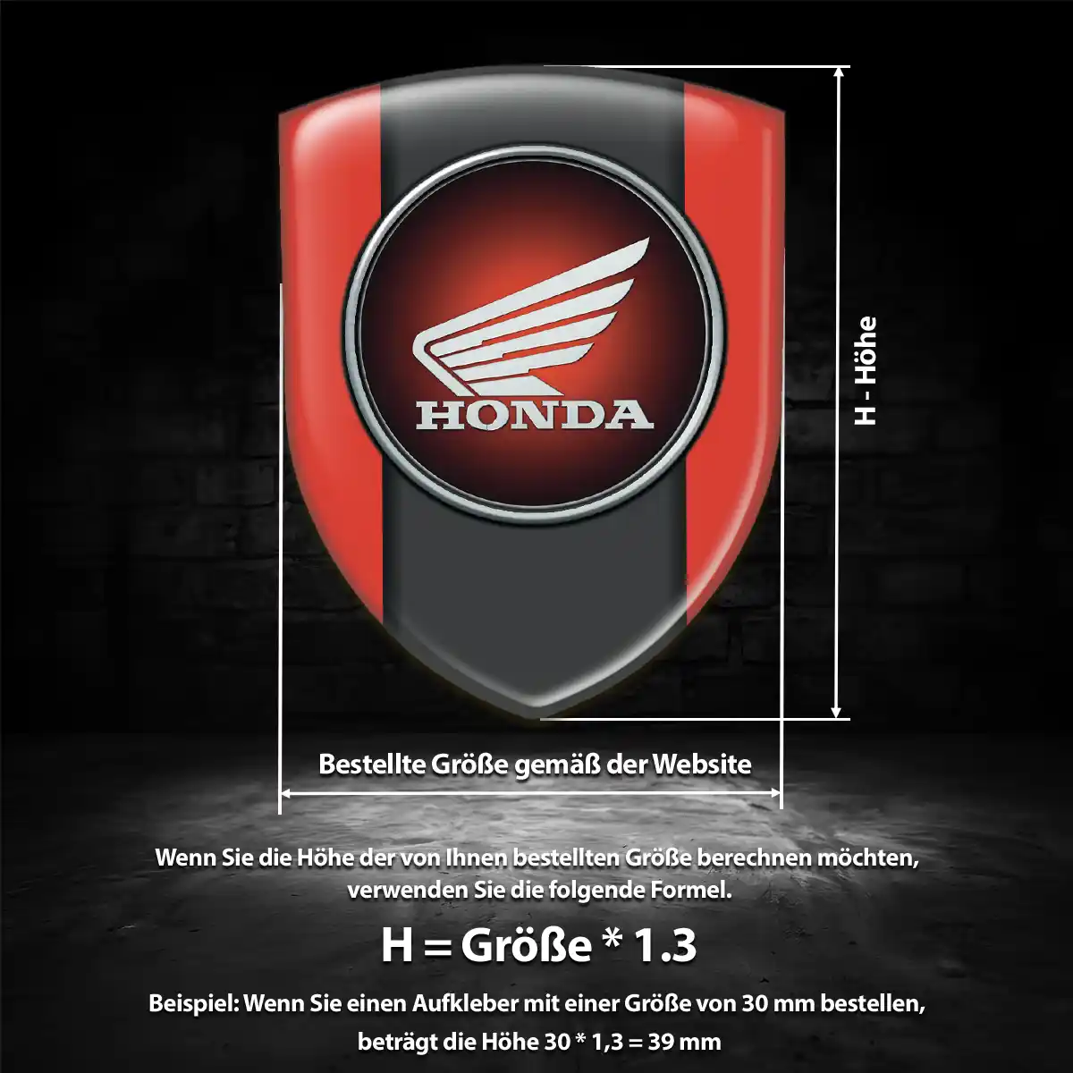Honda Wappen Emblem Auto Interieurdesign
