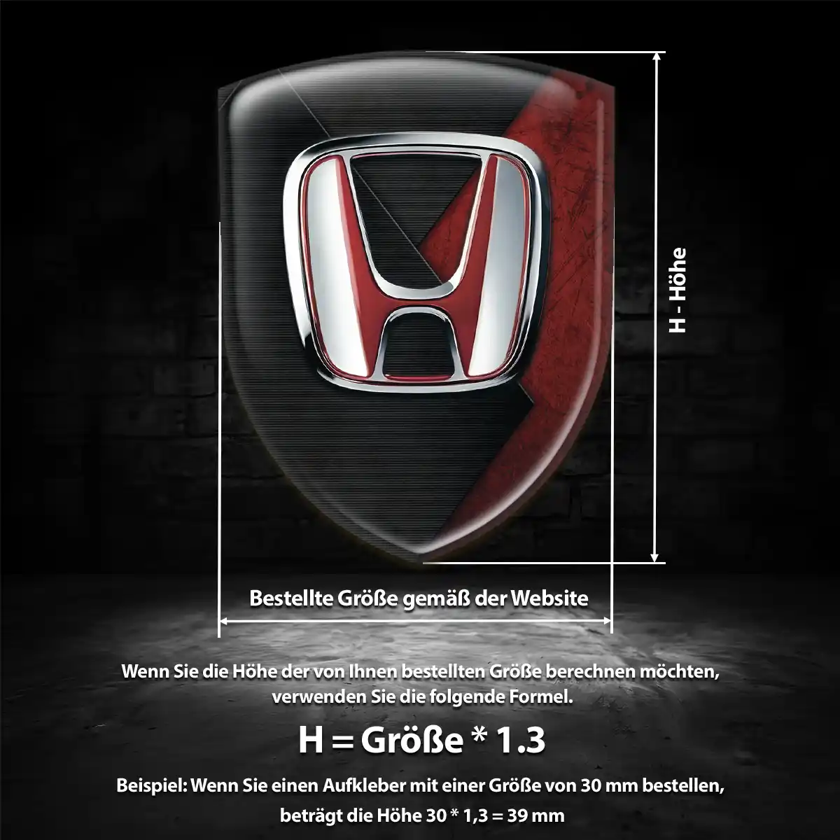 Honda Wappen Emblem Auto Limitierte Auflage