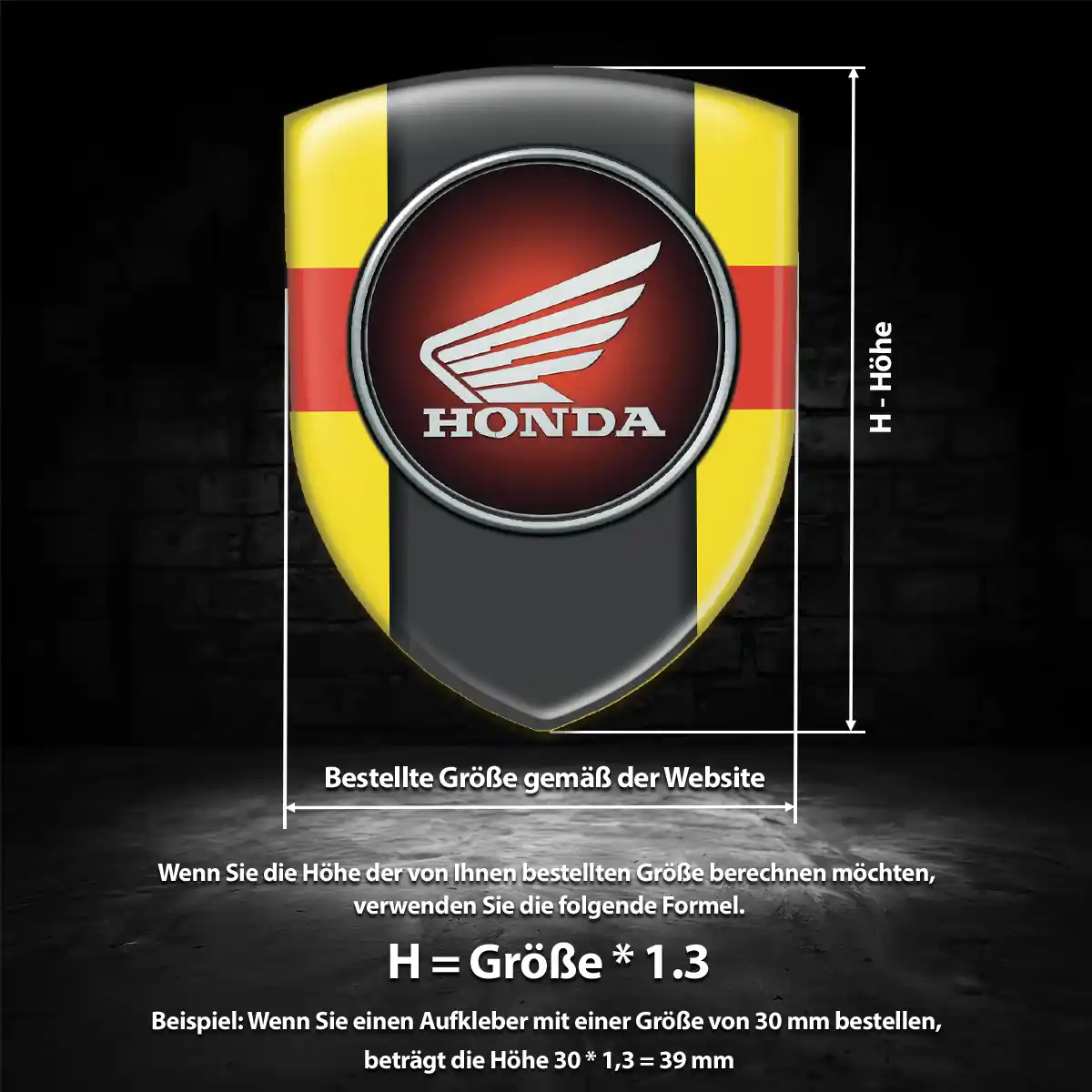 Honda Wappen Emblem Auto Luxus-Edition