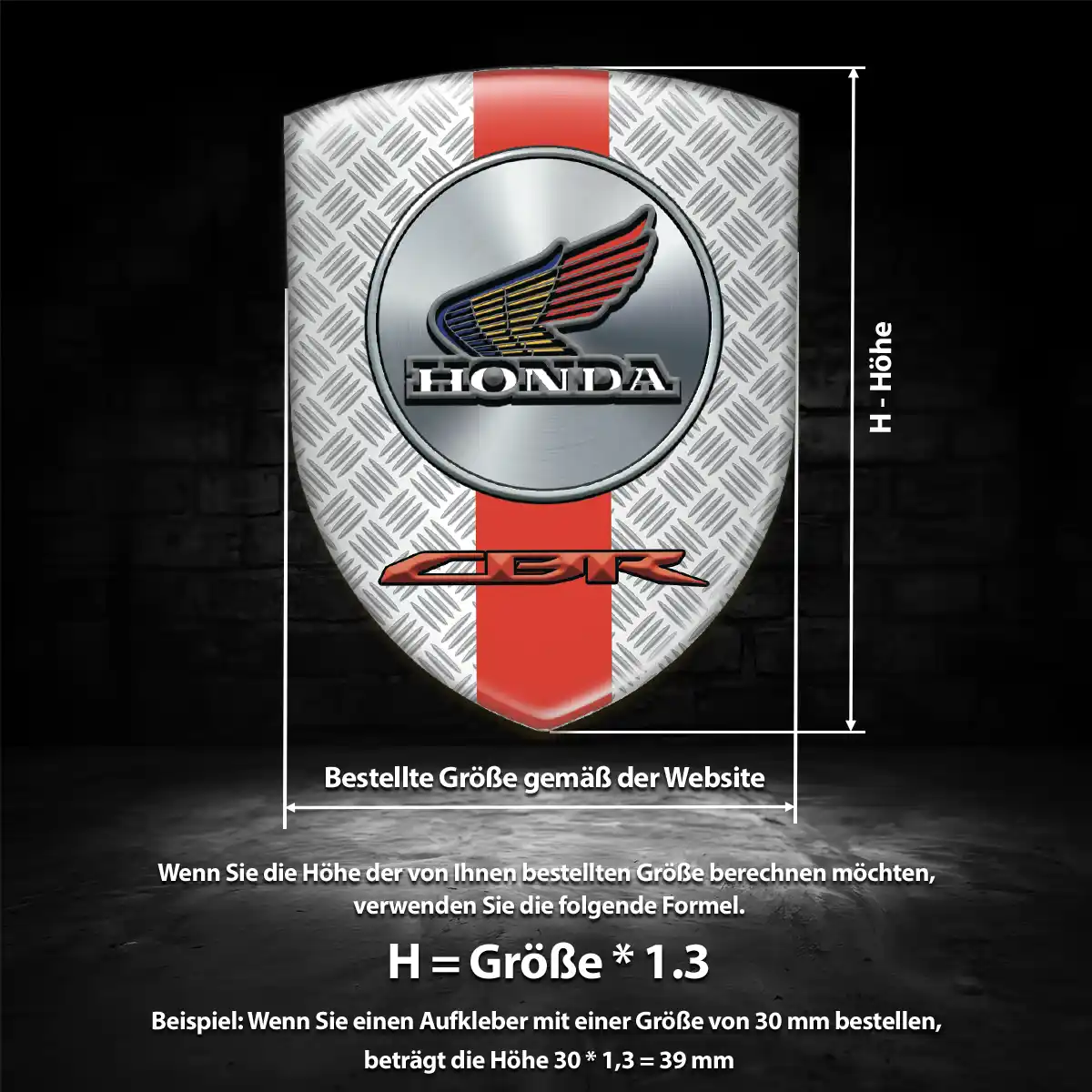 Honda Wappen Emblem Auto Premiumqualität