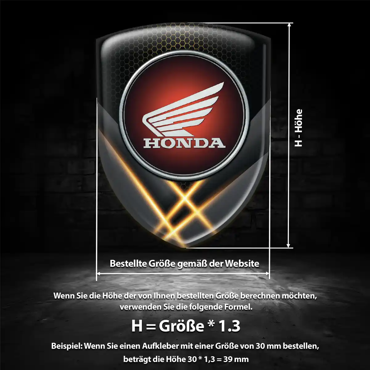Honda Wappen Emblem Auto Stilvolles Design
