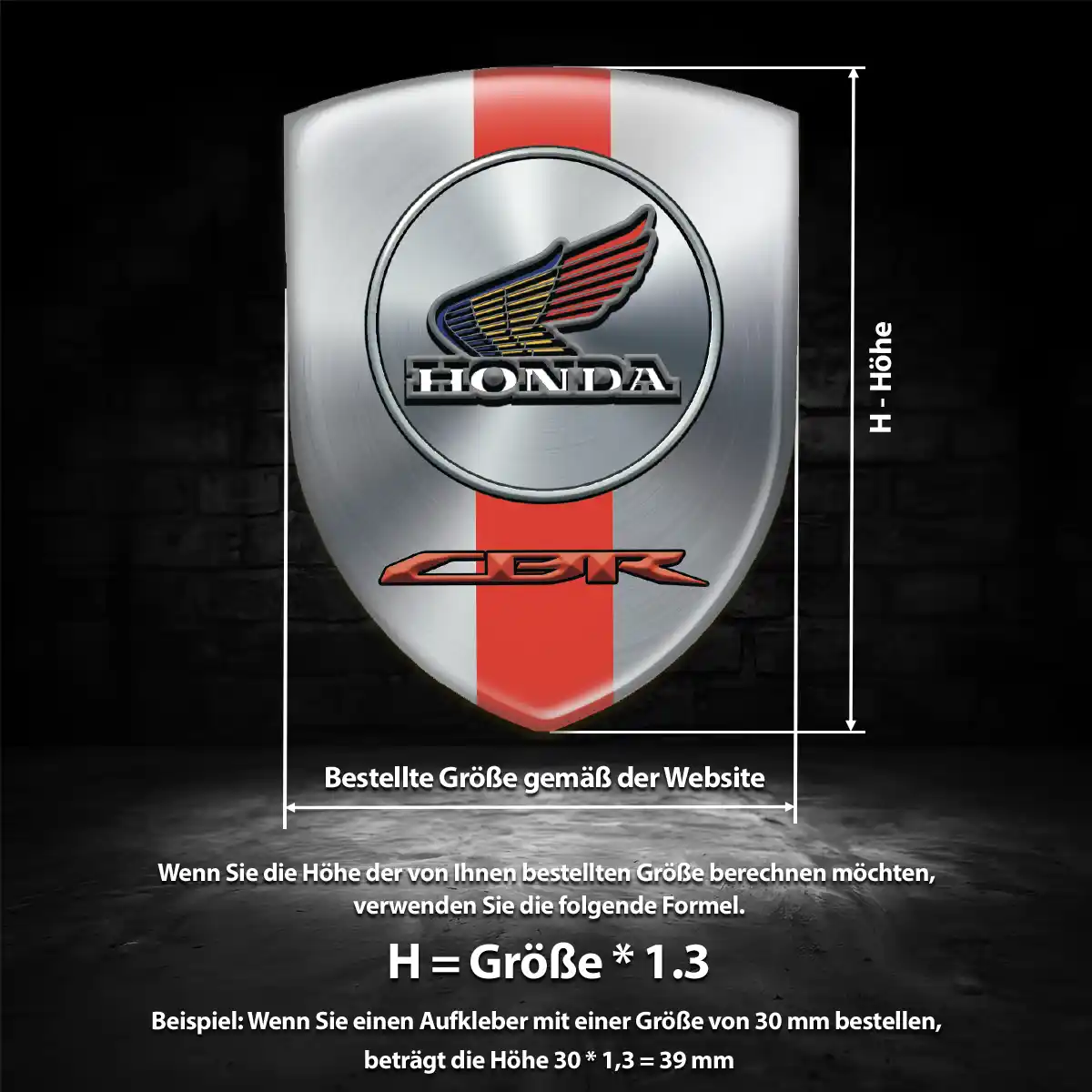 Honda Wappen Emblem Erstklassige Qualität