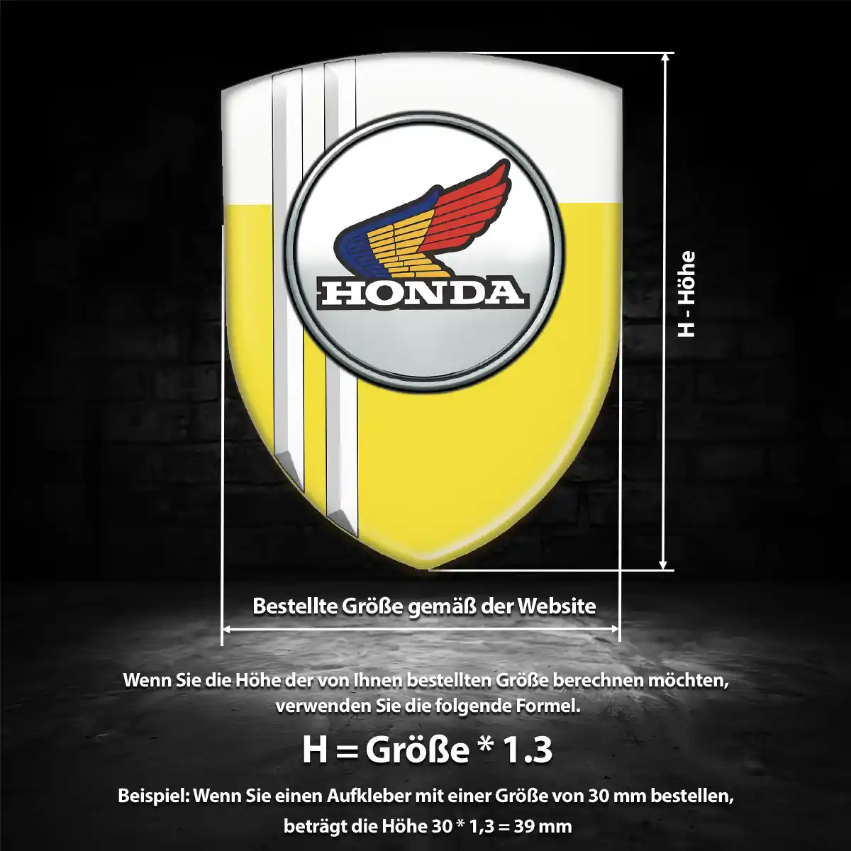 Honda Wappen Emblem Interieurdesign