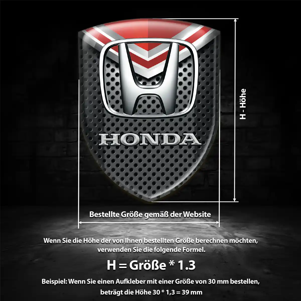 Honda Wappen Emblem Limitierte Auflage