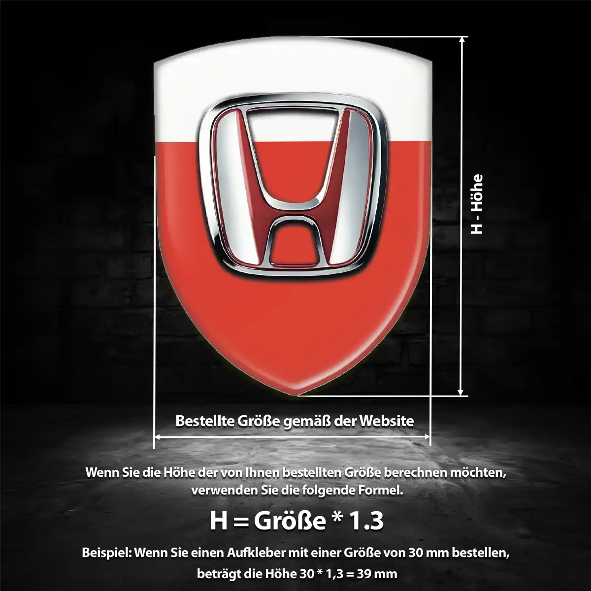 Honda Wappen Emblem Markenedition
