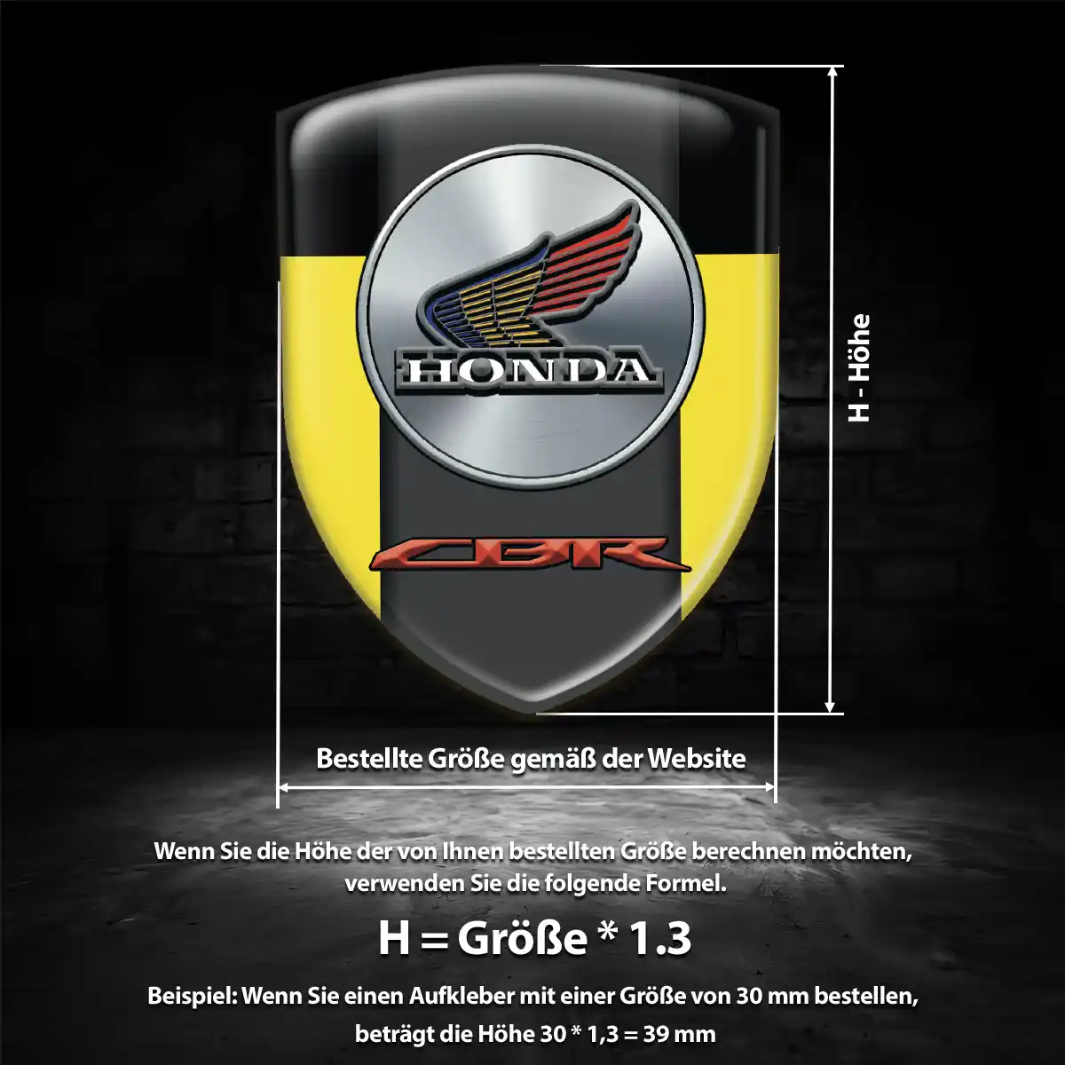 Honda Wappen Emblem Premium-Edition