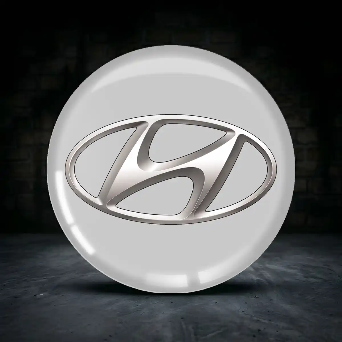 Hyundai Aufkleber Radmitte Stilvolles Design