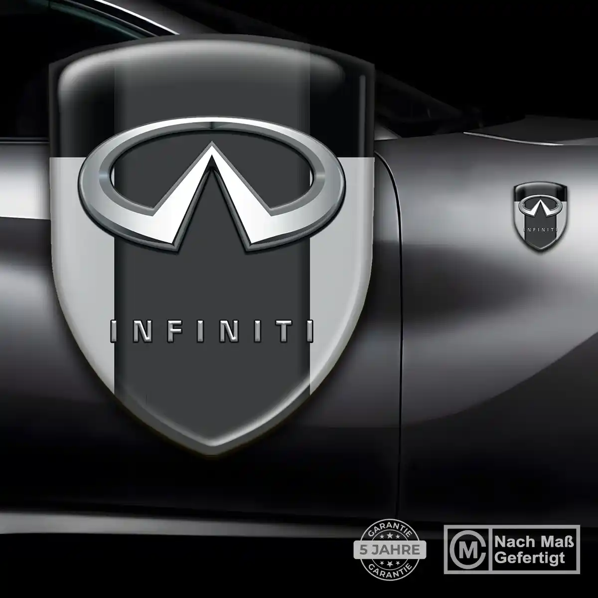 Infiniti 3D Gel Aufkleber Anspruchsvolles Design