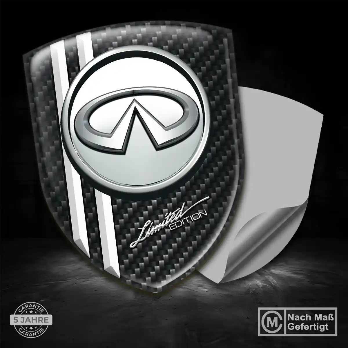 Infiniti 3D Gel Aufkleber Ausdrucksstarkes Design