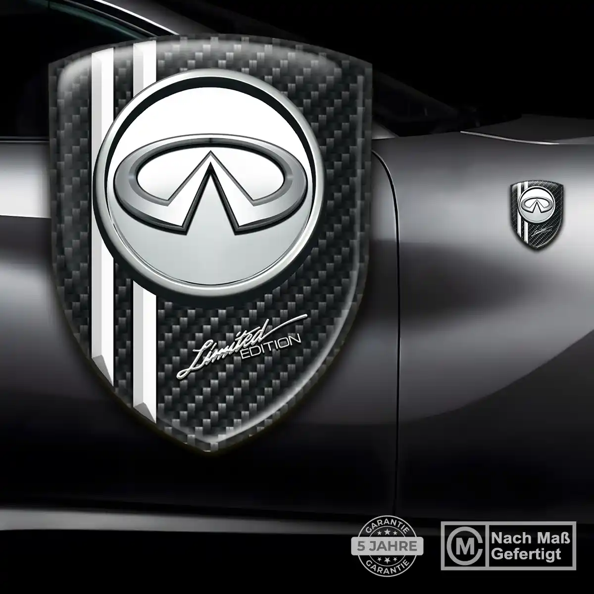 Infiniti 3D Gel Aufkleber Ausdrucksstarkes Design