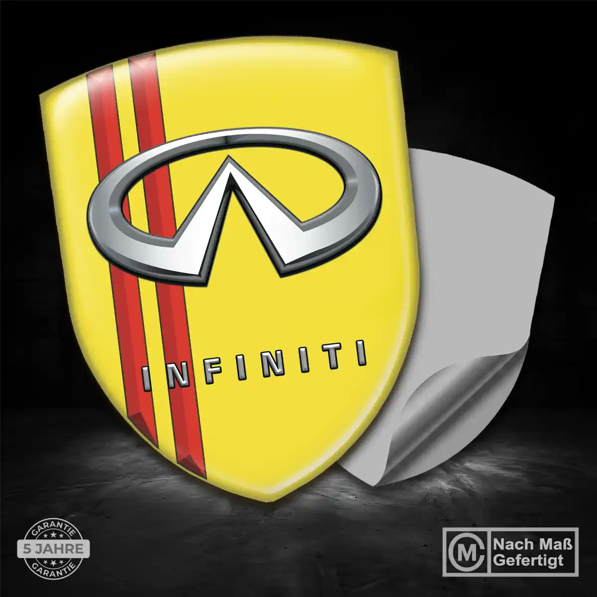 Infiniti 3D Gel Aufkleber Auto Anspruchsvolles Design