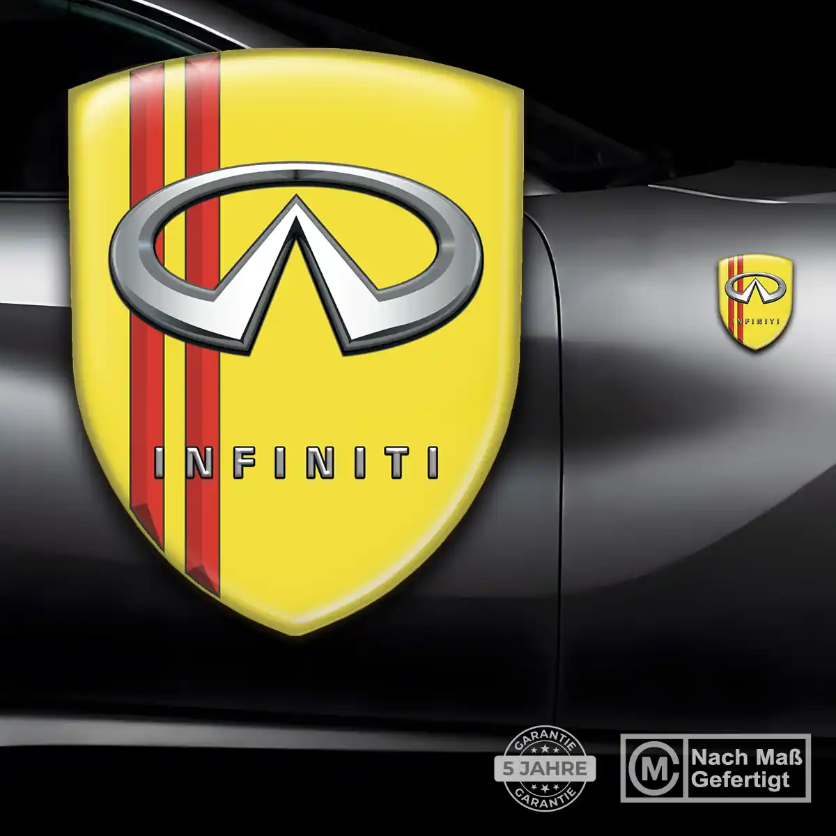 Infiniti 3D Gel Aufkleber Auto Anspruchsvolles Design