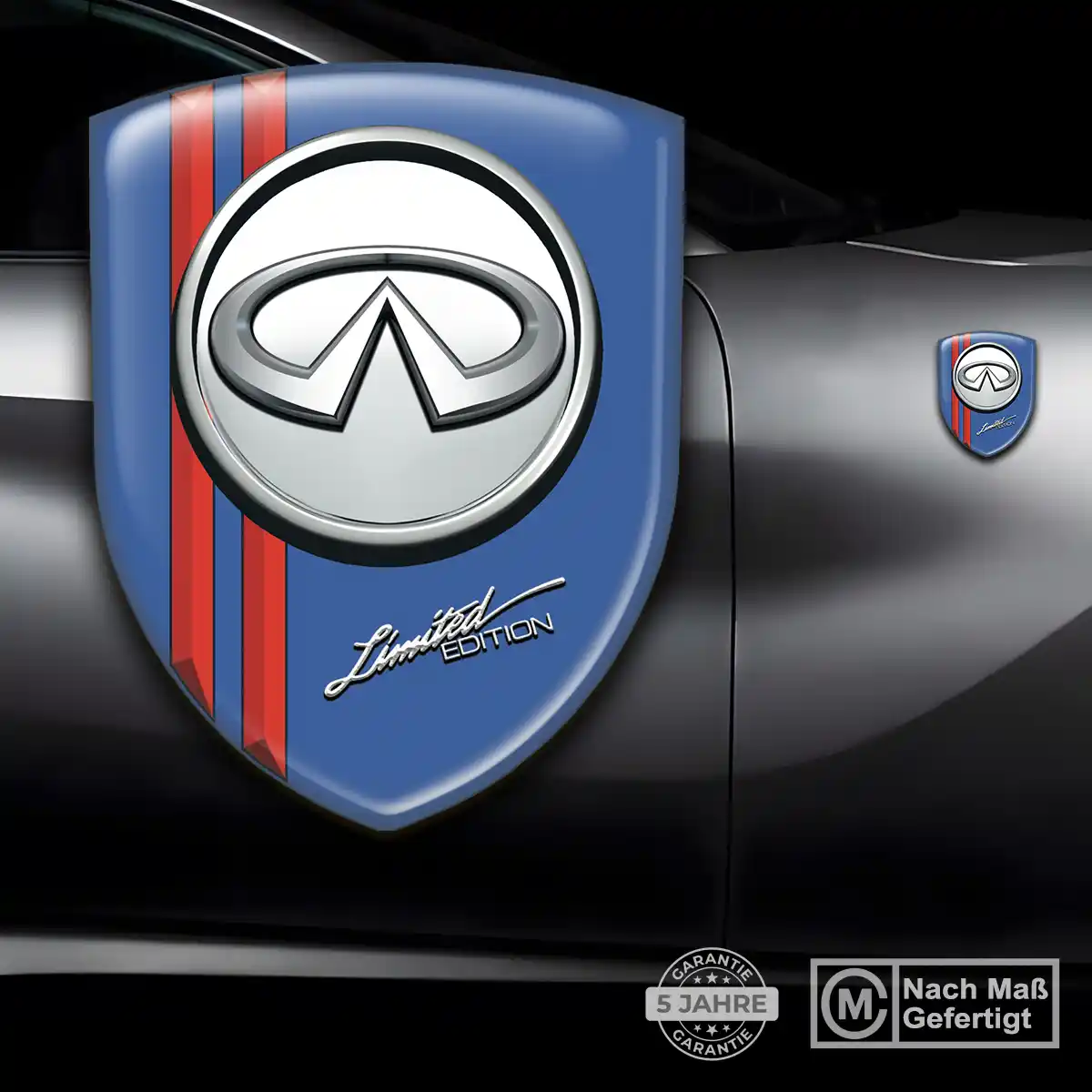 Infiniti 3D Gel Aufkleber Auto Ausdrucksstarkes Design