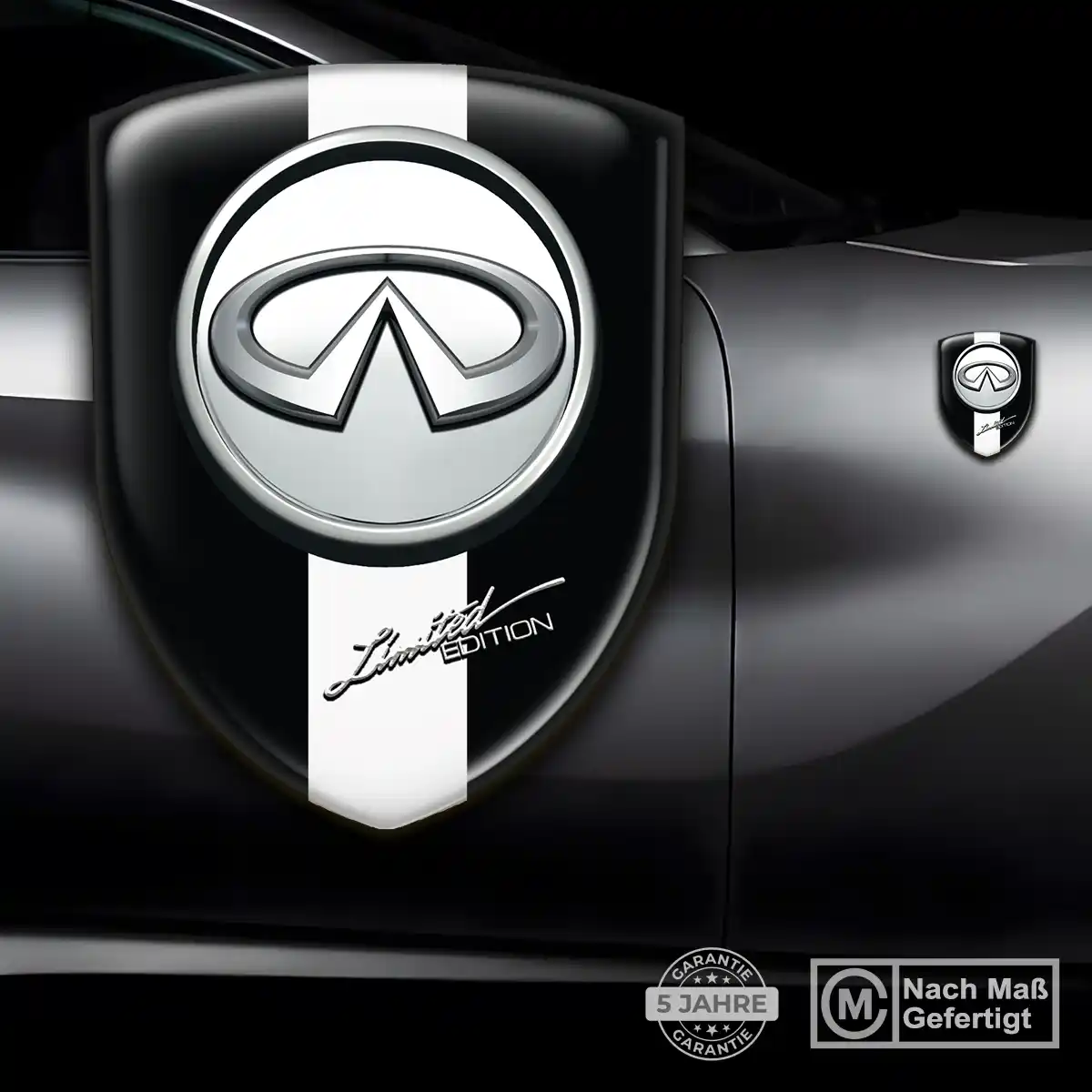 Infiniti 3D Gel Aufkleber Auto Überzeugende Qualität