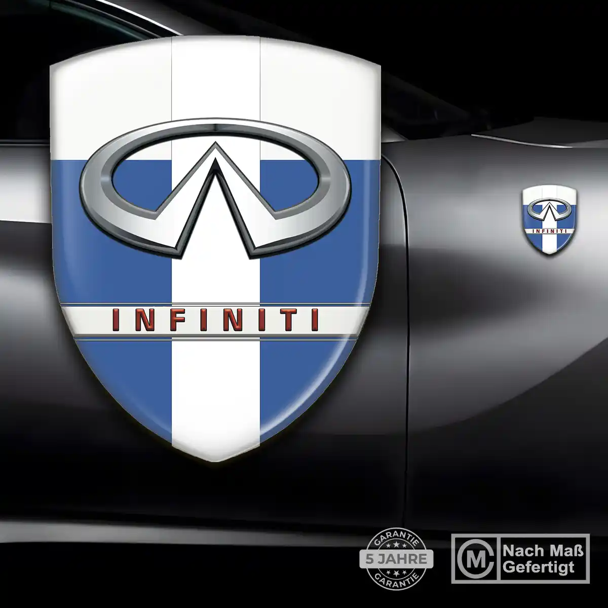 Infiniti 3D Gel Aufkleber Auto Elegantes Design