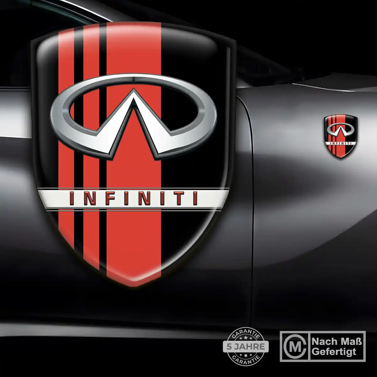 Infiniti 3D Gel Aufkleber Auto Erstklassige Qualität