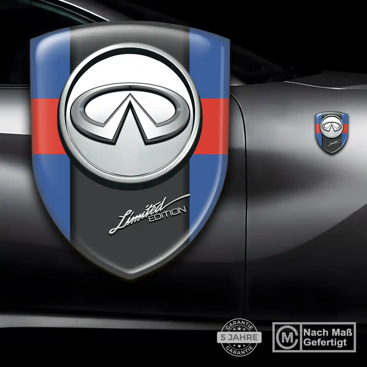 Infiniti 3D Gel Aufkleber Auto Interieurdesign