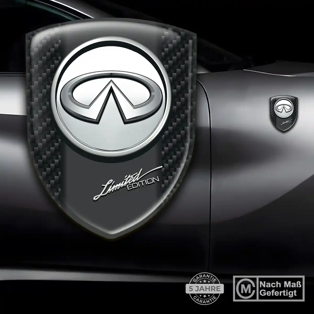 Infiniti 3D Gel Aufkleber Überzeugende Qualität