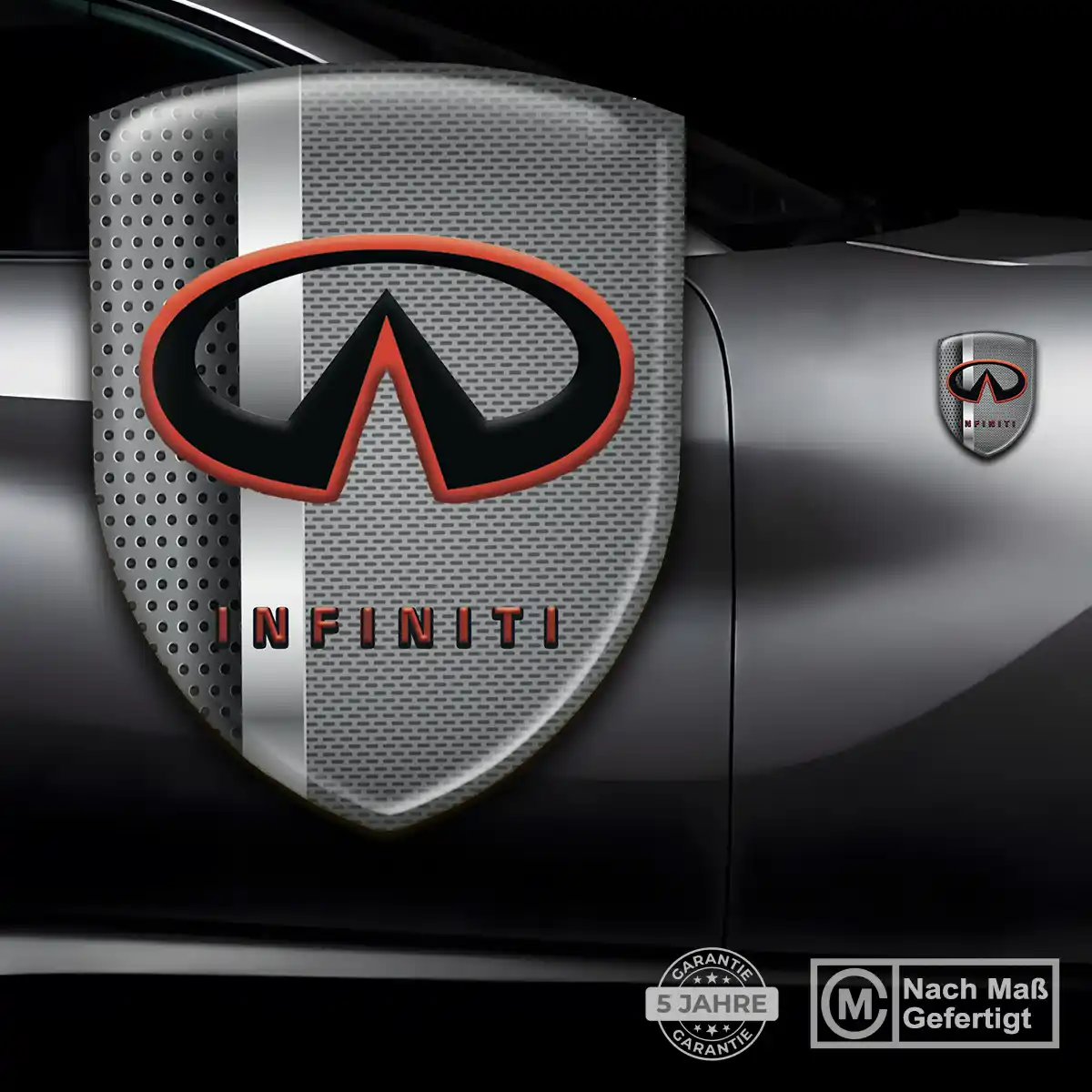 Infiniti 3D Gel Aufkleber Emblem Anspruchsvolles Design
