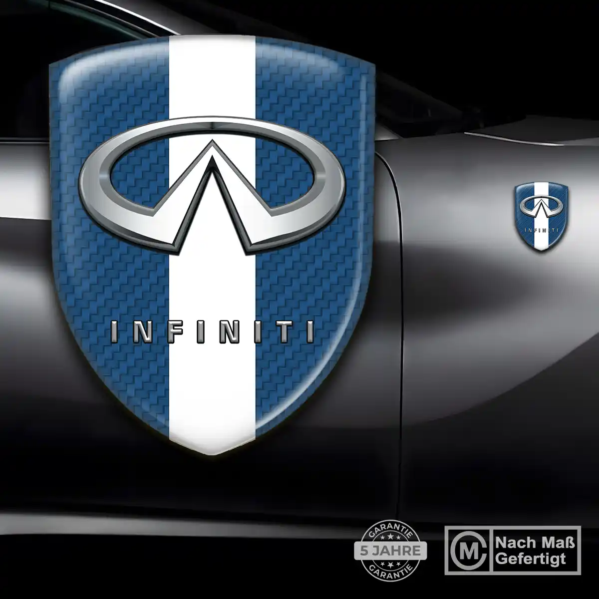 Infiniti 3D Gel Aufkleber Emblem Ausdrucksstarkes Design