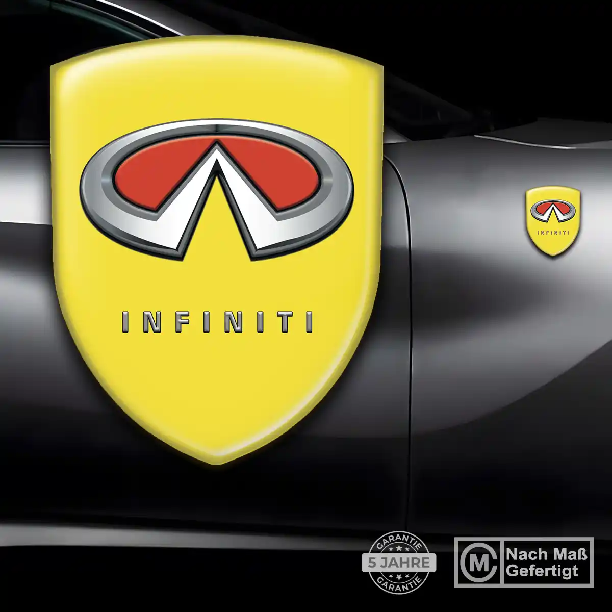 Infiniti 3D Gel Aufkleber Emblem Auto Edles Design