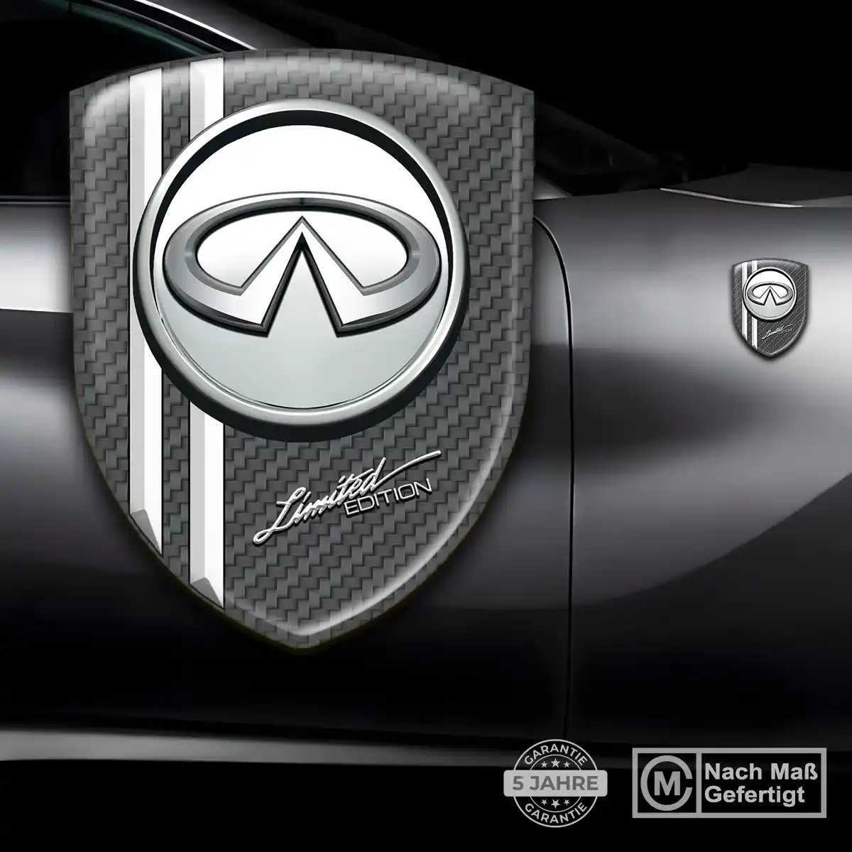 Infiniti 3D Gel Aufkleber Emblem Auto Erstklassige Qualität