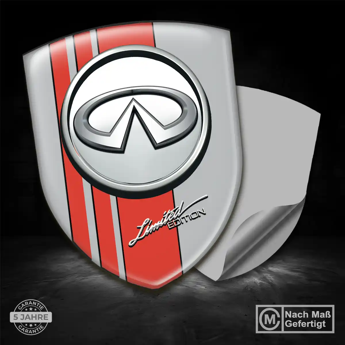 Infiniti 3D Gel Aufkleber Emblem Auto Hochwertiges Harz