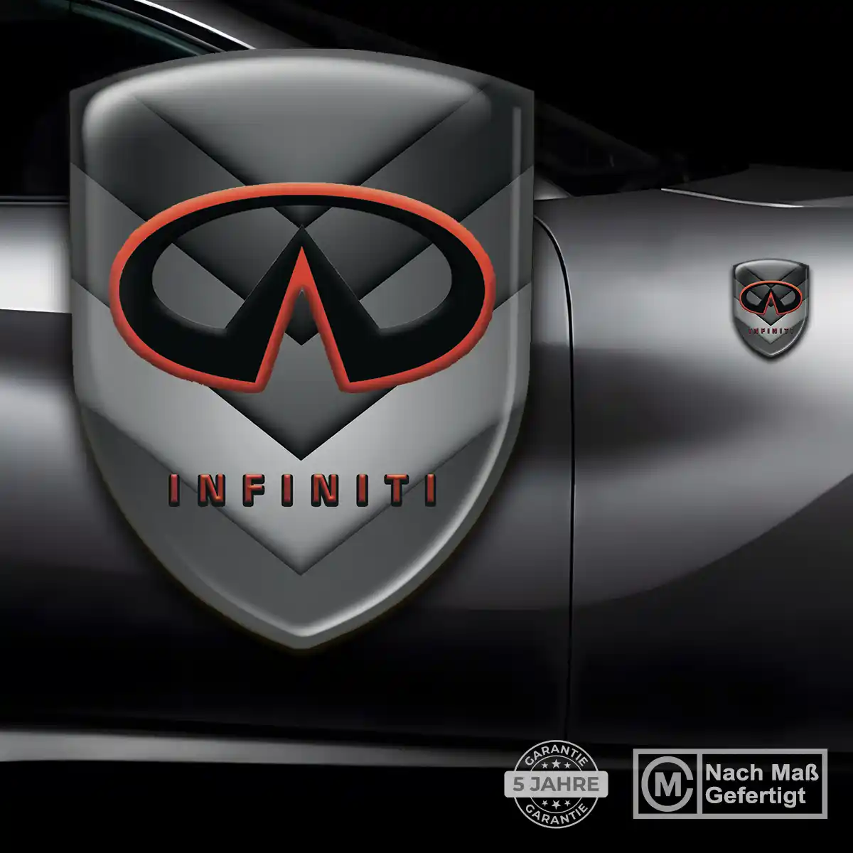 Infiniti 3D Gel Aufkleber Emblem Auto Premiumqualität